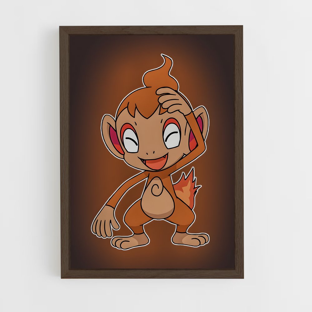 Poster Sourire de Chimchar – affiche Pokemon (vue 5)