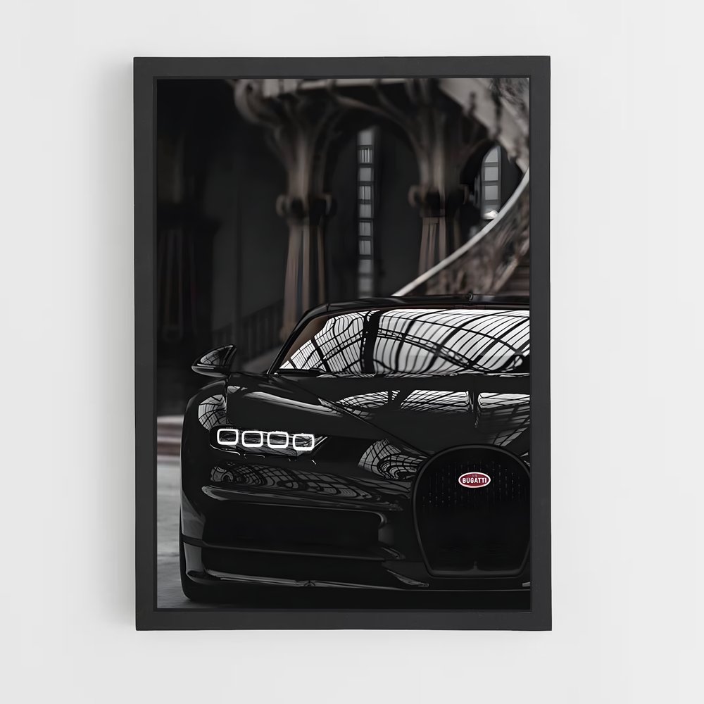 Poster Bugatti Noir (vue 2)