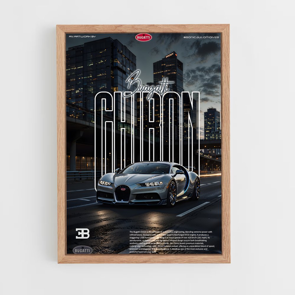 Poster City Drive – affiche Bugatti (vue 4)