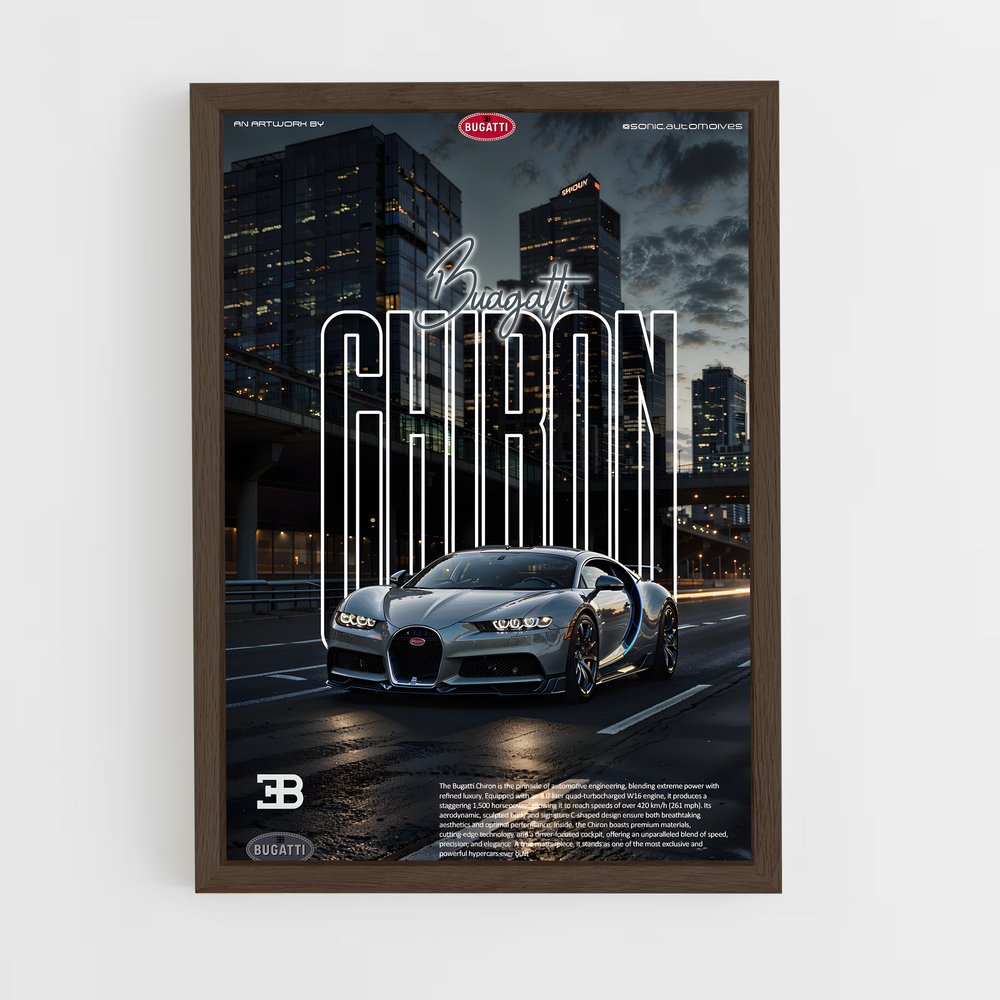 Poster City Drive – affiche Bugatti (vue 5)