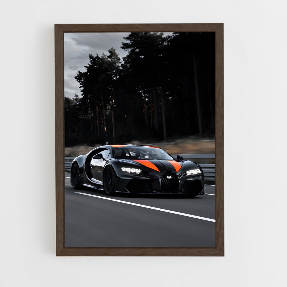 Poster Chiron en Route – affiche Bugatti (vue 5)