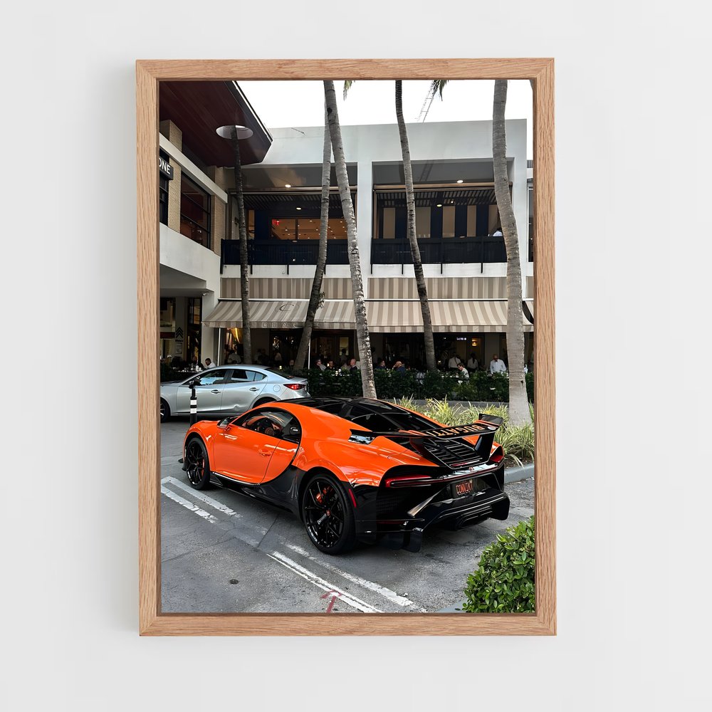 Poster Chiron en Stationnement – affiche Bugatti (vue 4)
