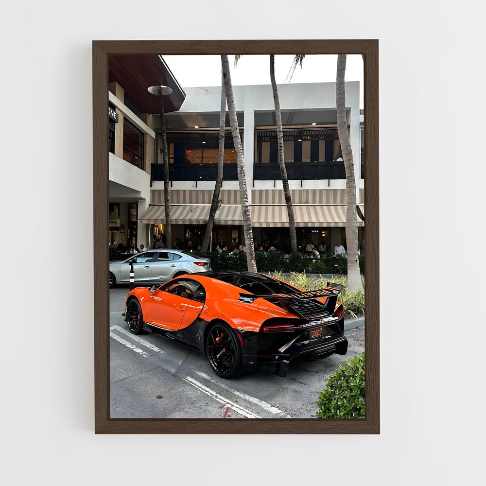 Poster Chiron en Stationnement – affiche Bugatti (vue 5)