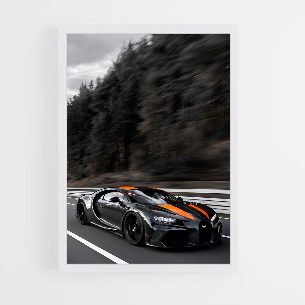 Poster Hyperion Chiron – affiche Bugatti (vue 3)