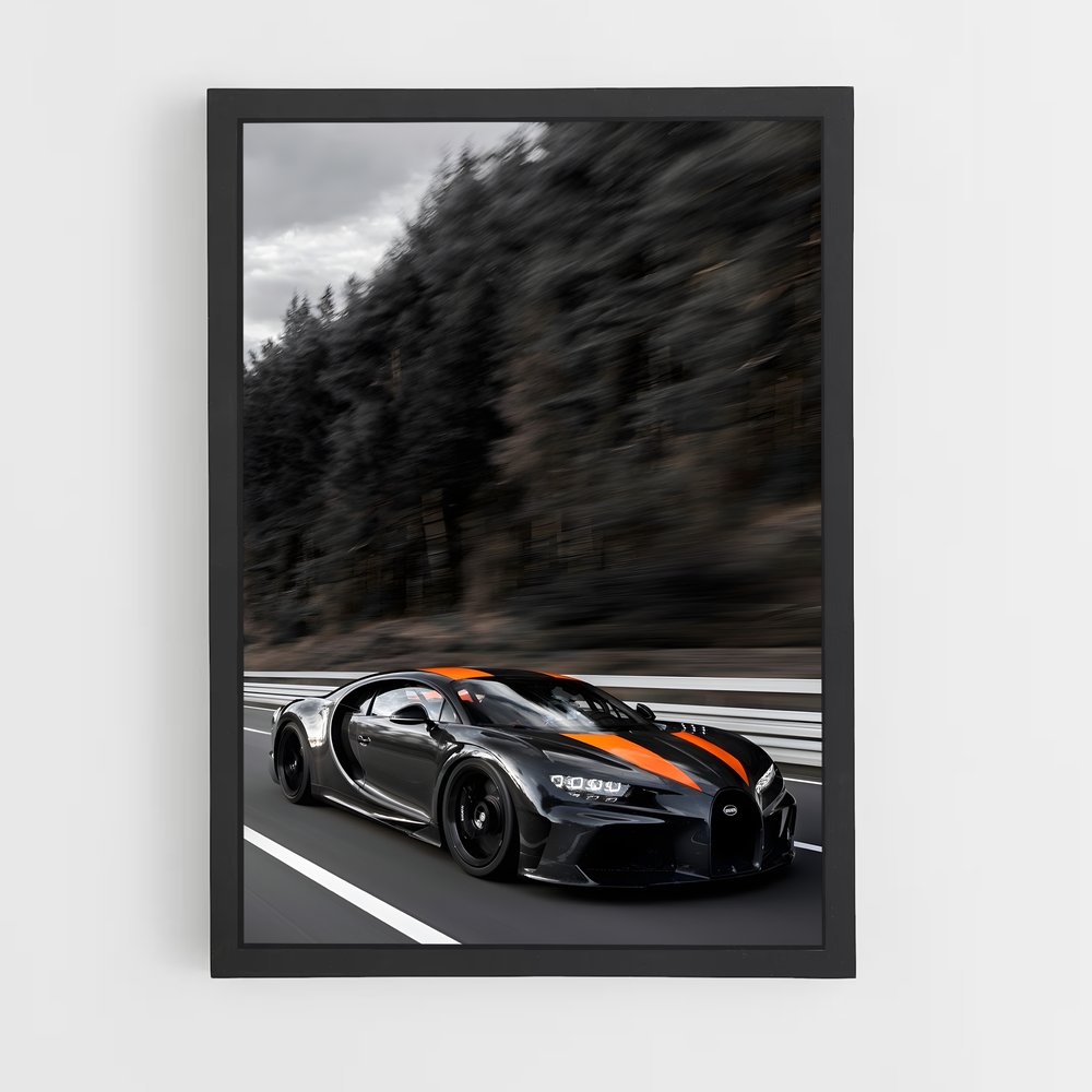 Poster Hyperion Chiron – affiche Bugatti (vue 2)