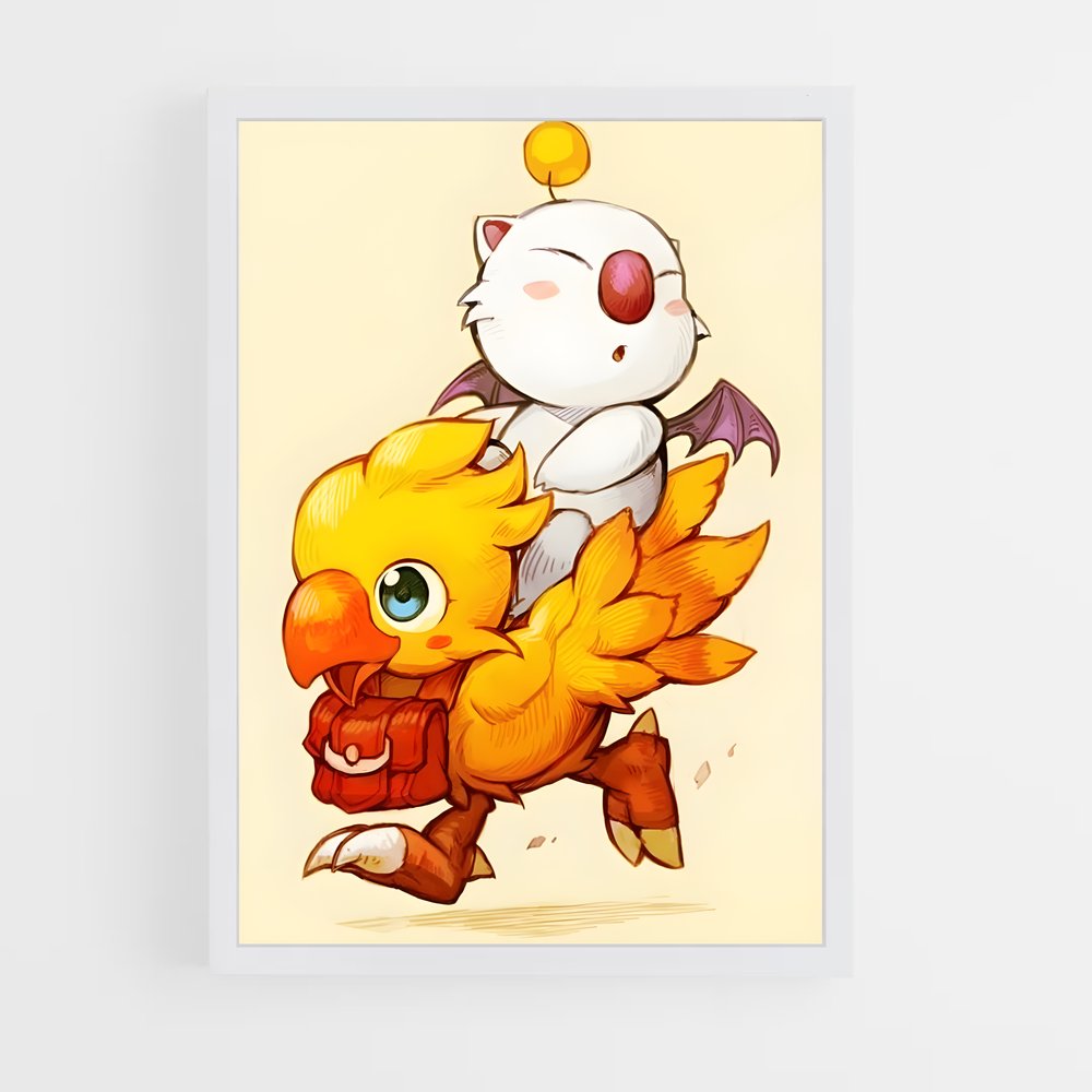 Poster Chocobo Mystique – affiche Final Fantasy (vue 3)