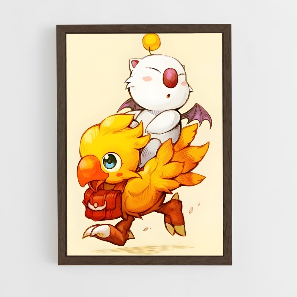 Poster Chocobo Mystique – affiche Final Fantasy (vue 5)