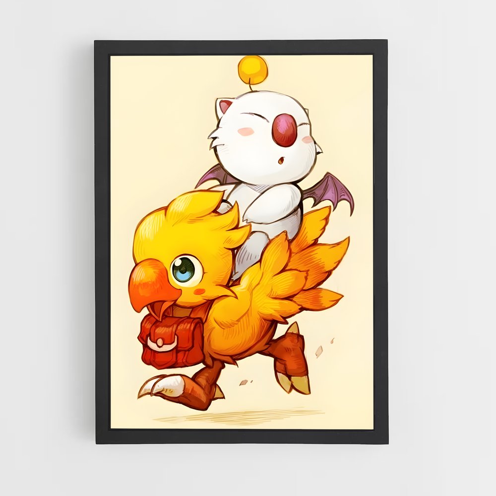 Poster Chocobo Mystique – affiche Final Fantasy (vue 2)
