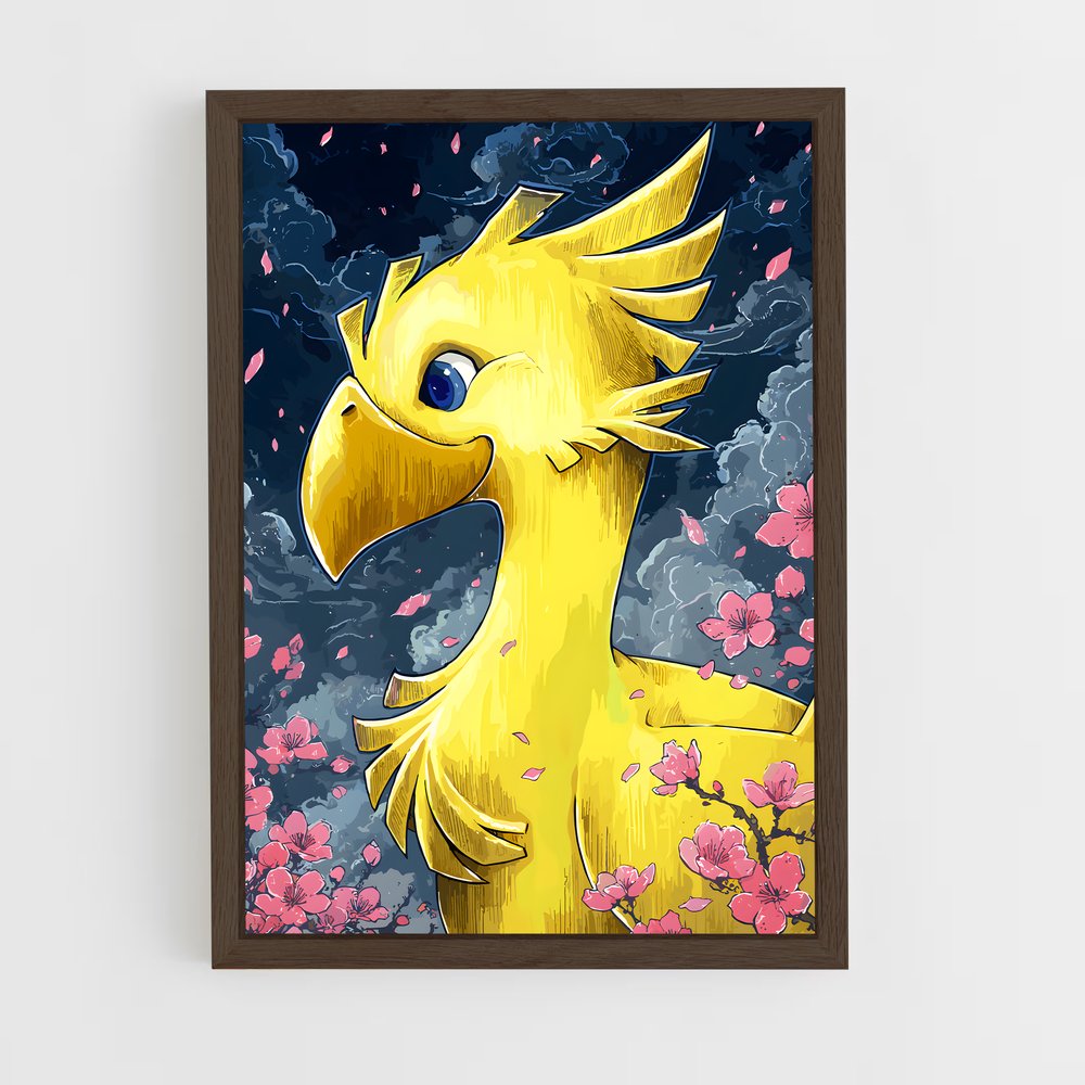 Poster Chocobo Fever – affiche Final Fantasy (vue 5)