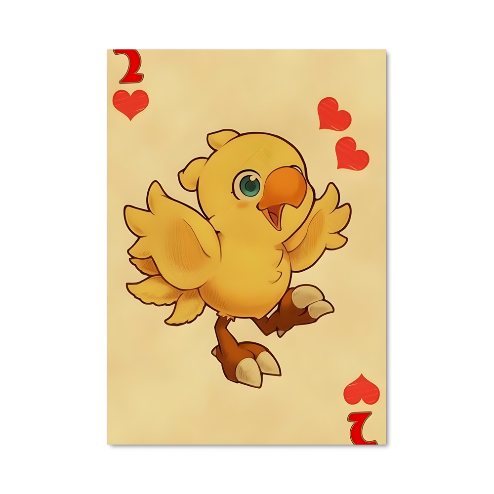 Poster Chocobo Amoureux – affiche Final Fantasy