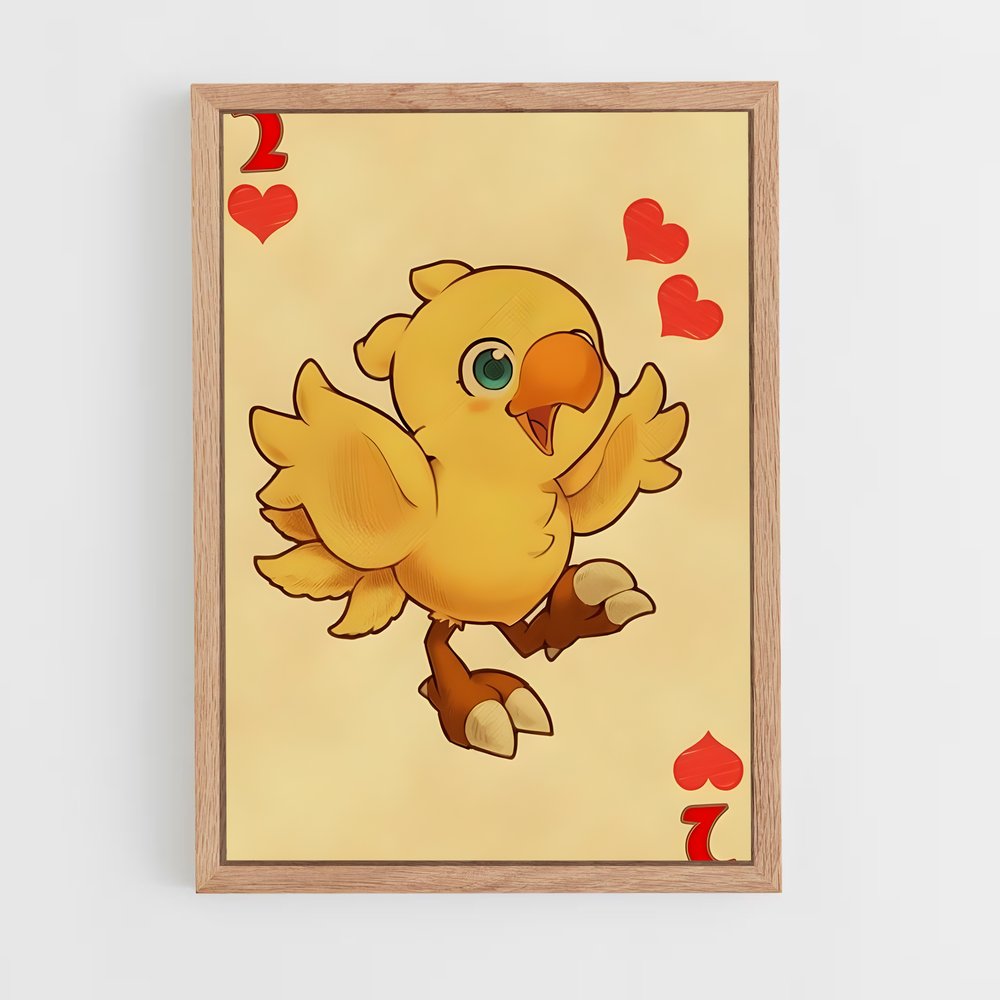 Poster Chocobo Amoureux – affiche Final Fantasy (vue 4)