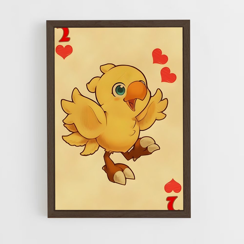 Poster Chocobo Amoureux – affiche Final Fantasy (vue 5)
