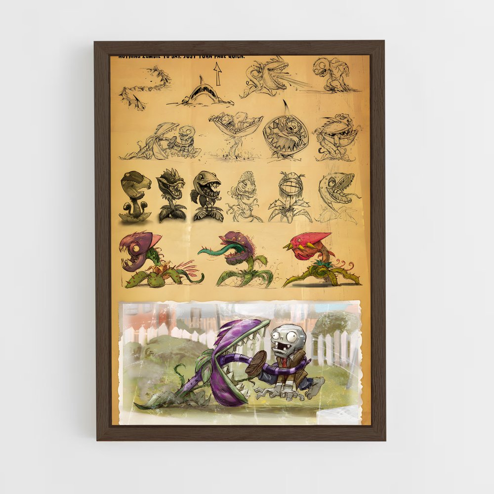 Poster Chompers in Action – affiche Plants vs zombies (vue 5)
