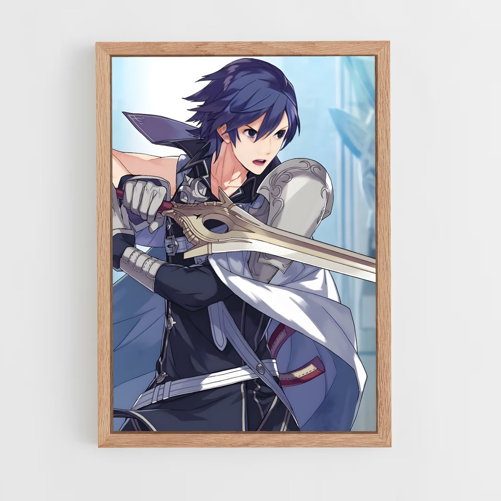 Poster L'Épéiste Énergique – affiche Super Smash Bros (vue 4)