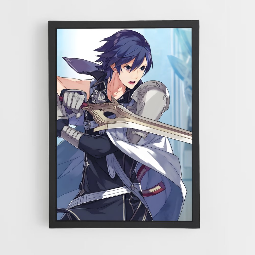Poster L'Épéiste Énergique – affiche Super Smash Bros (vue 2)