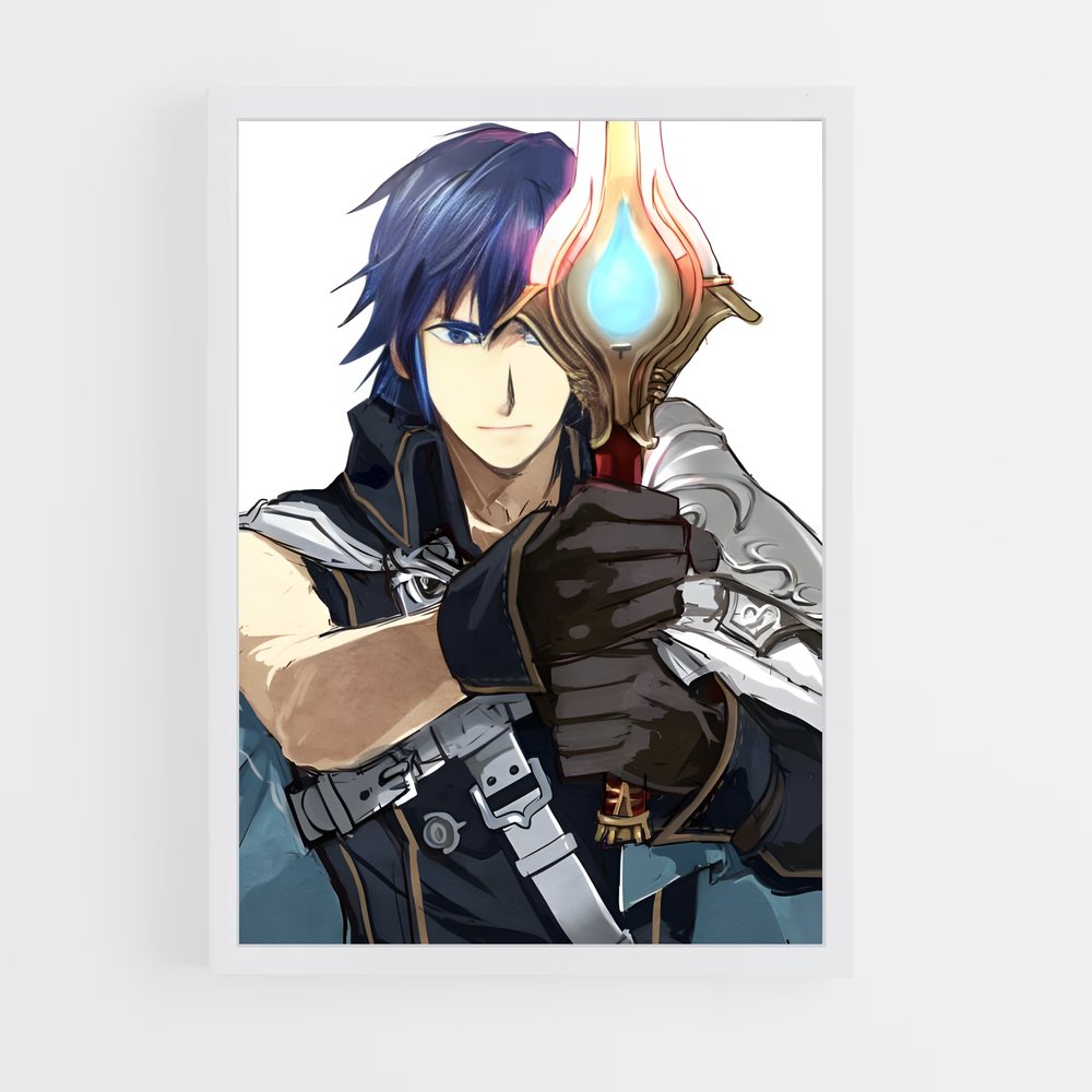 Poster Chrom épique – affiche Super Smash Bros (vue 3)