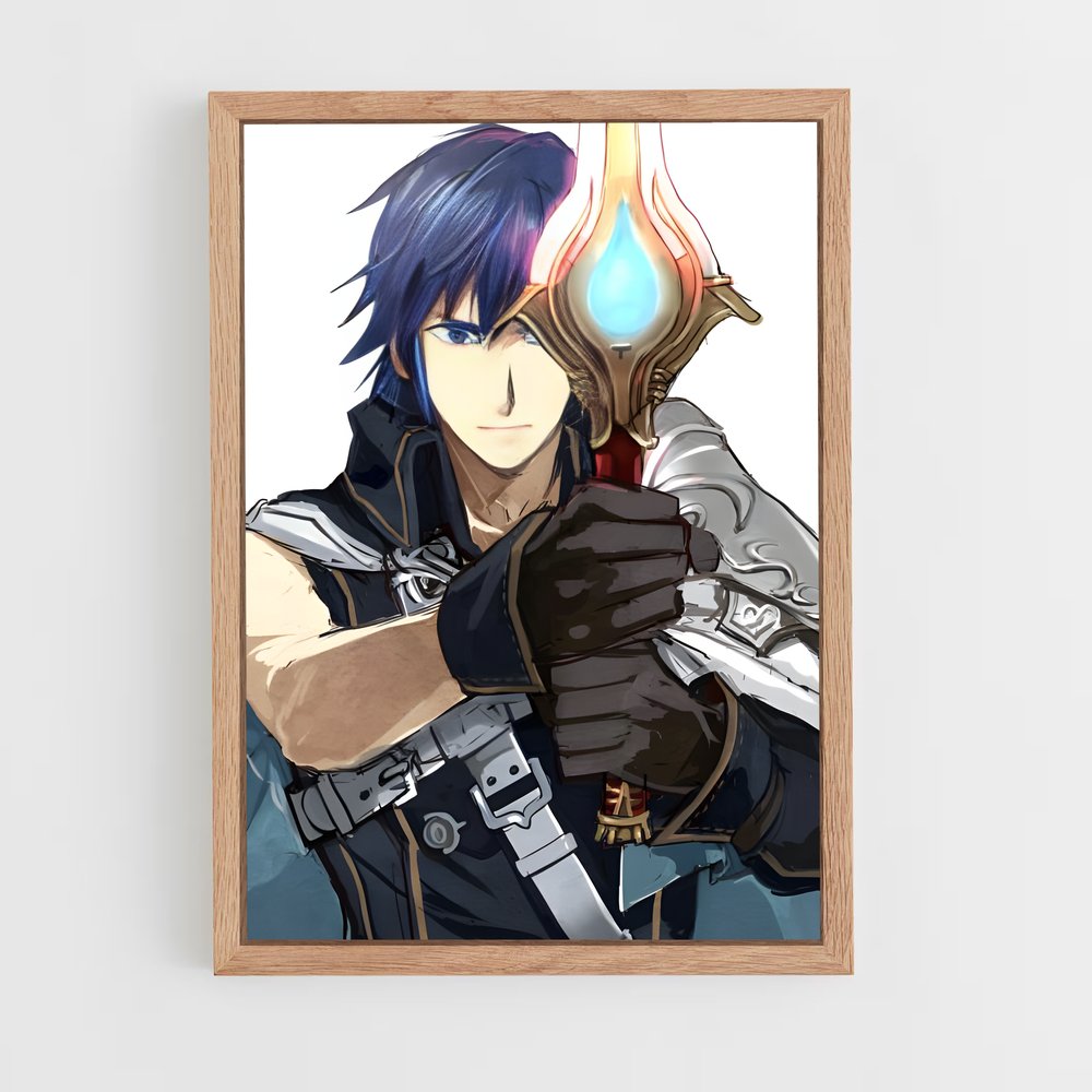 Poster Chrom épique – affiche Super Smash Bros (vue 4)