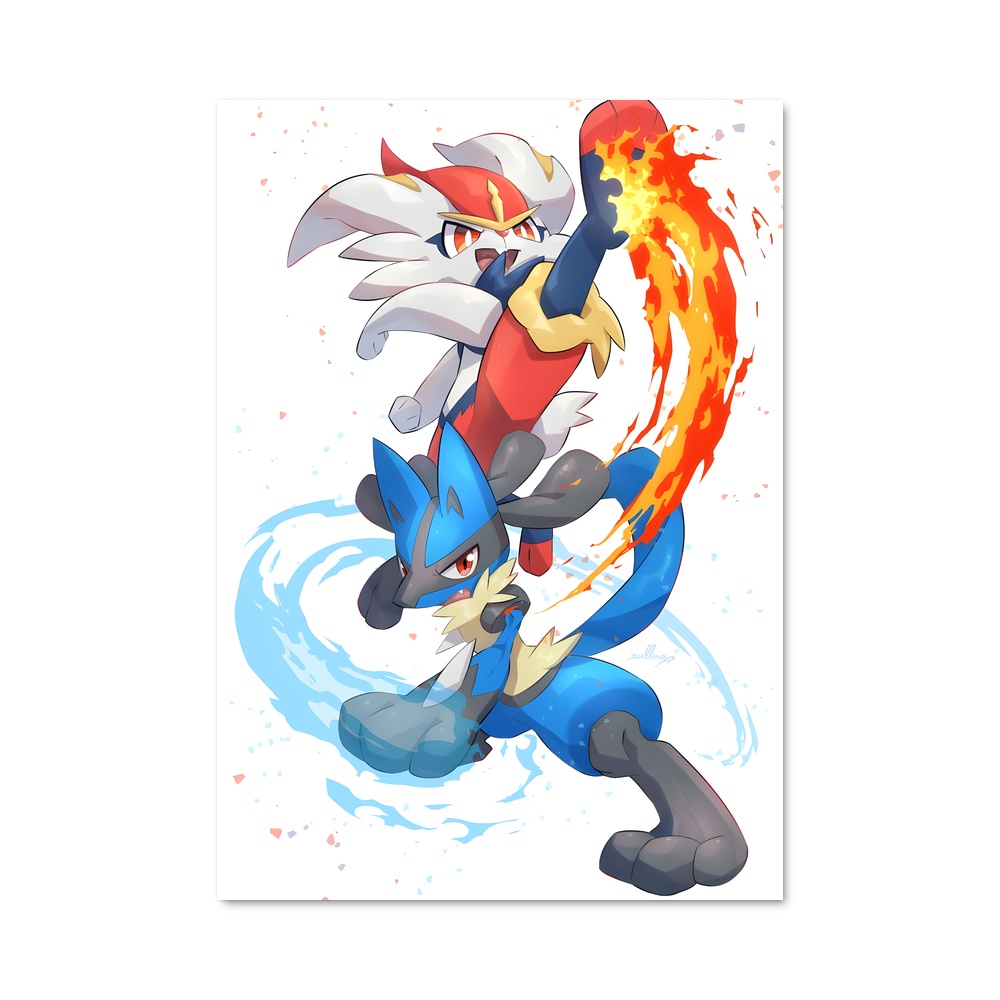 Poster Cinderace duel – affiche Pokemon