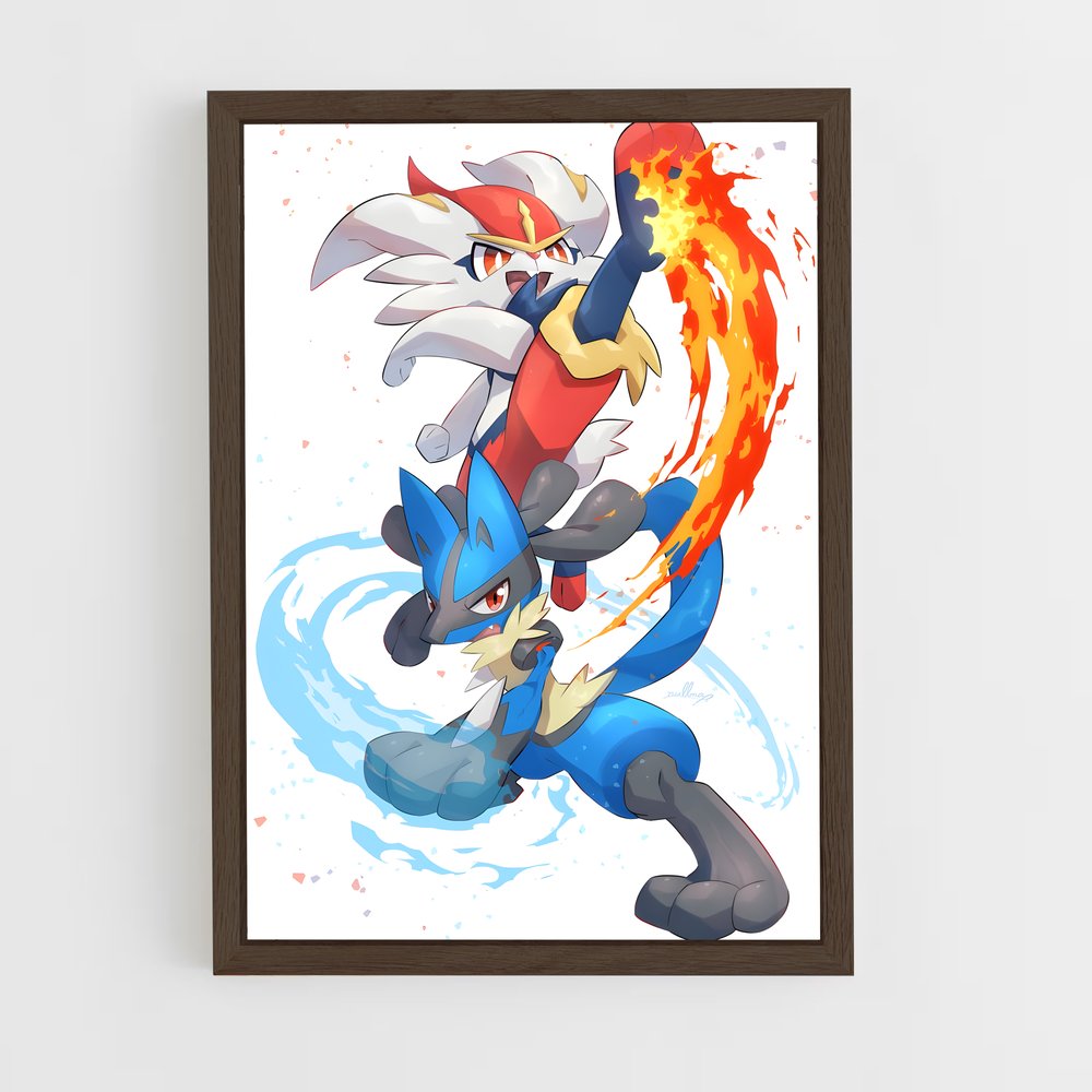Poster Cinderace duel – affiche Pokemon (vue 5)