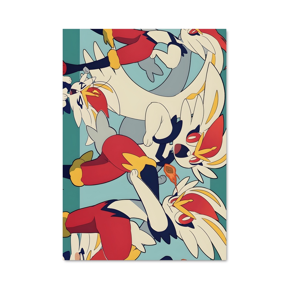 Poster Envol d'Oiseaux – affiche Pokemon