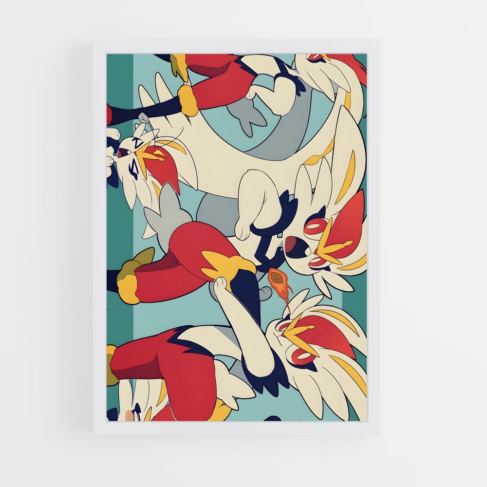 Poster Envol d'Oiseaux – affiche Pokemon (vue 3)