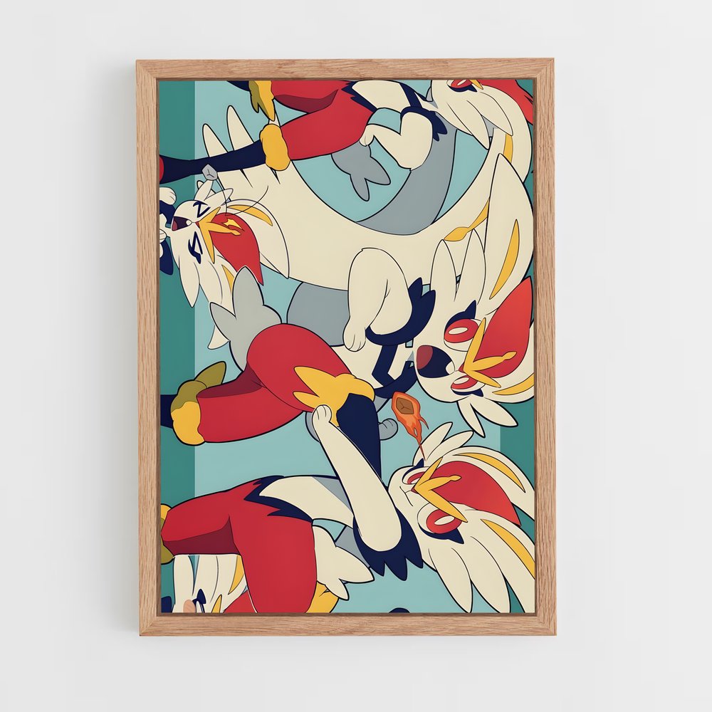 Poster Envol d'Oiseaux – affiche Pokemon (vue 4)