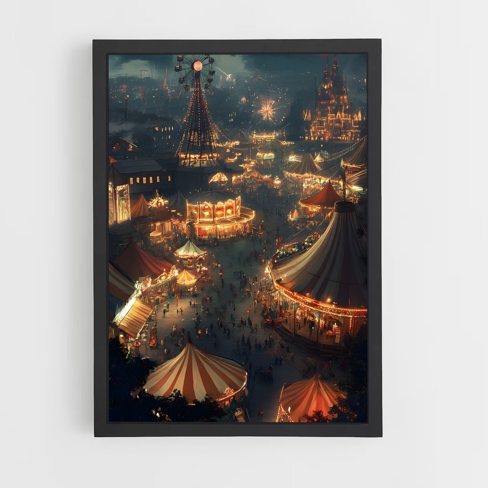 Poster Nuit de Carnaval – affiche Cirque (vue 2)