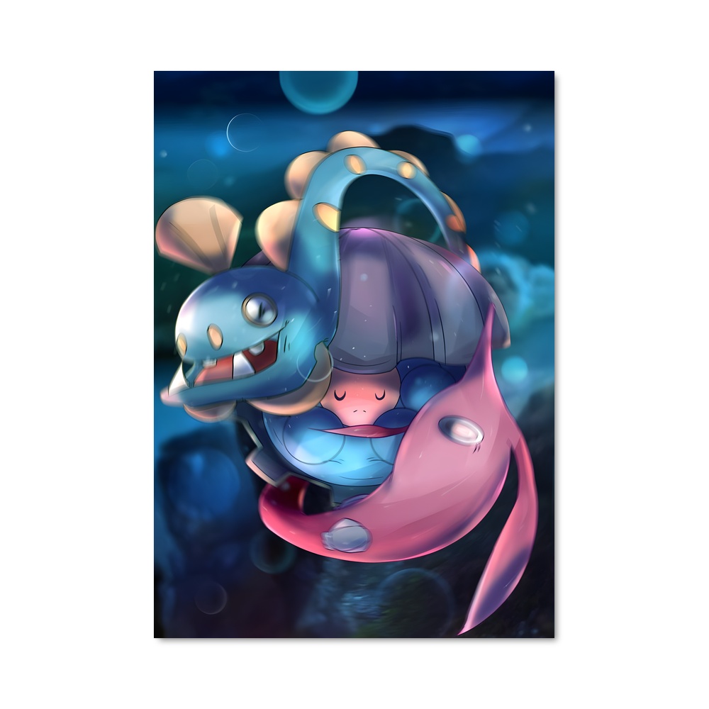 Poster Clamperl Joyeux – affiche Pokemon
