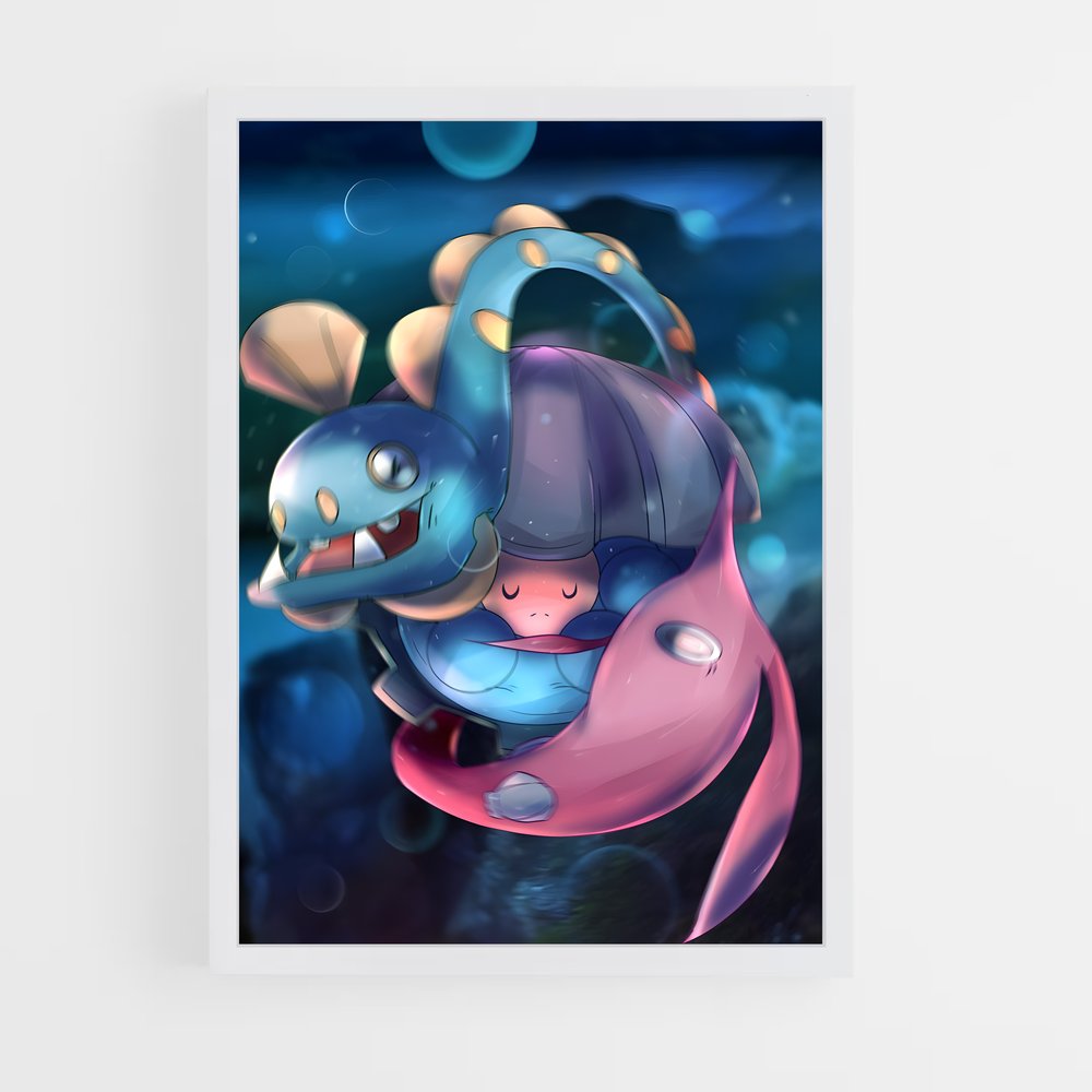 Poster Clamperl Joyeux – affiche Pokemon (vue 3)