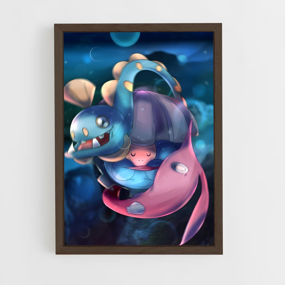 Poster Clamperl Joyeux – affiche Pokemon (vue 5)
