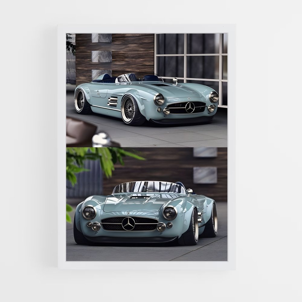 Poster Blue Cruiser – affiche Voitures Singer (vue 3)