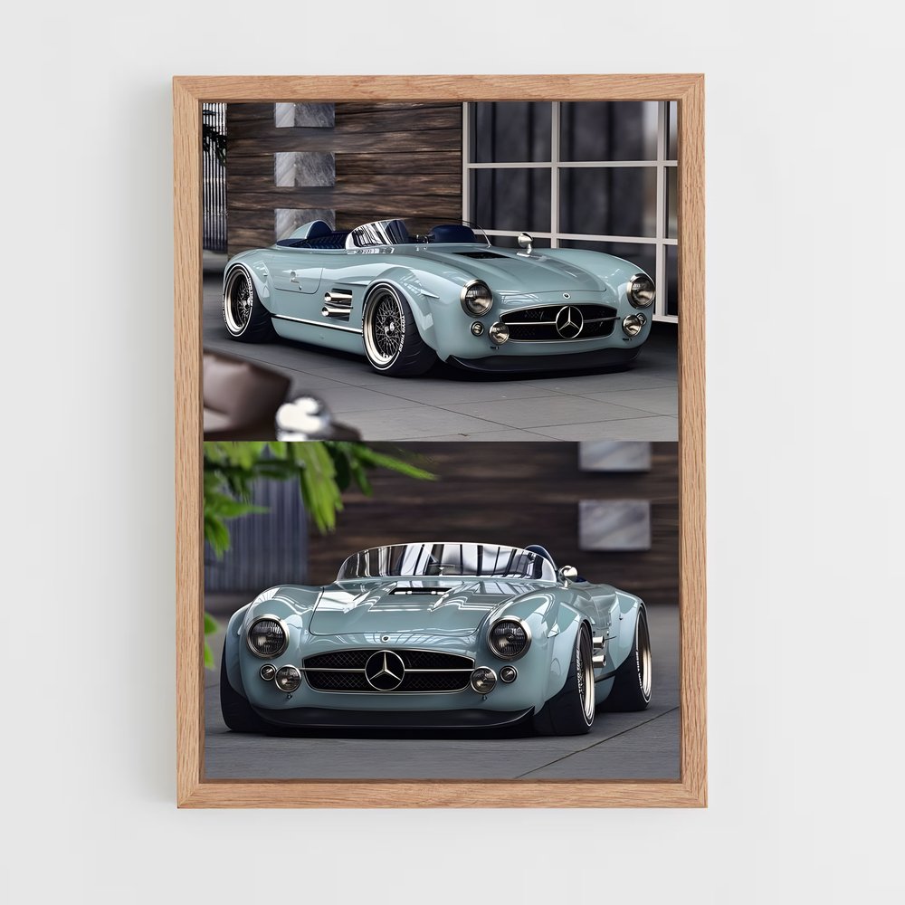 Poster Blue Cruiser – affiche Voitures Singer (vue 4)