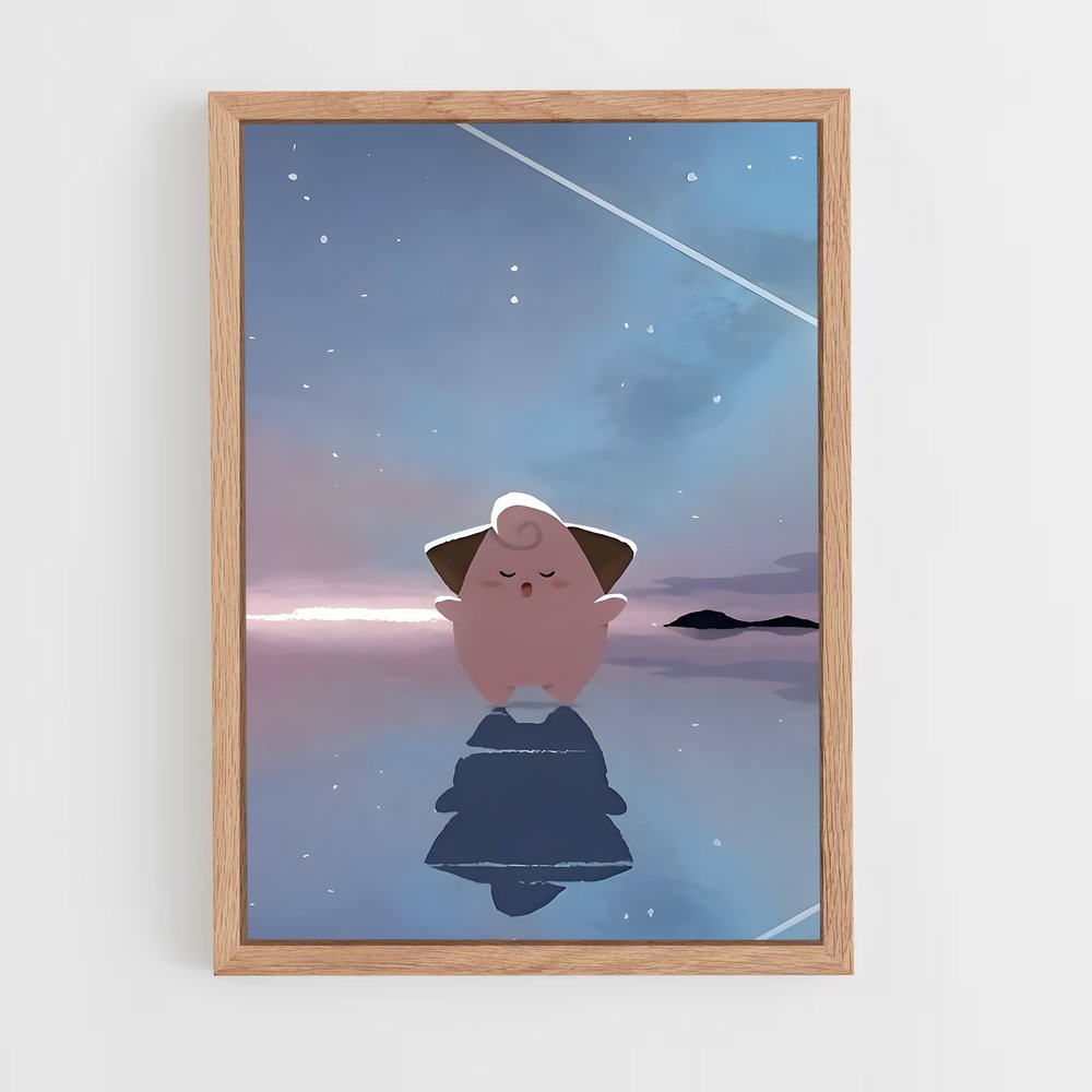 Poster Clefairy en Fête – affiche Pokemon (vue 4)