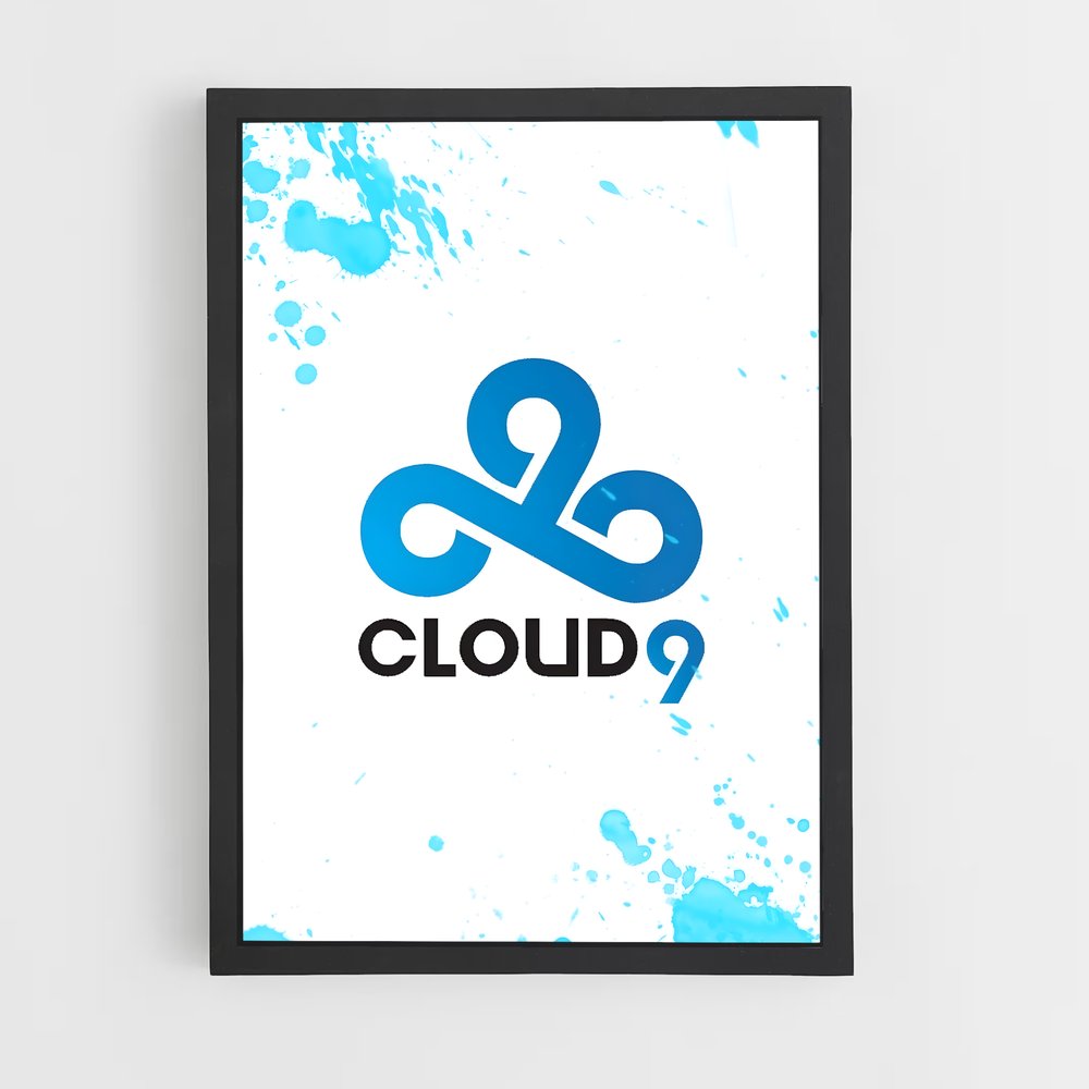 Poster Cloud espace – affiche Esports (vue 2)