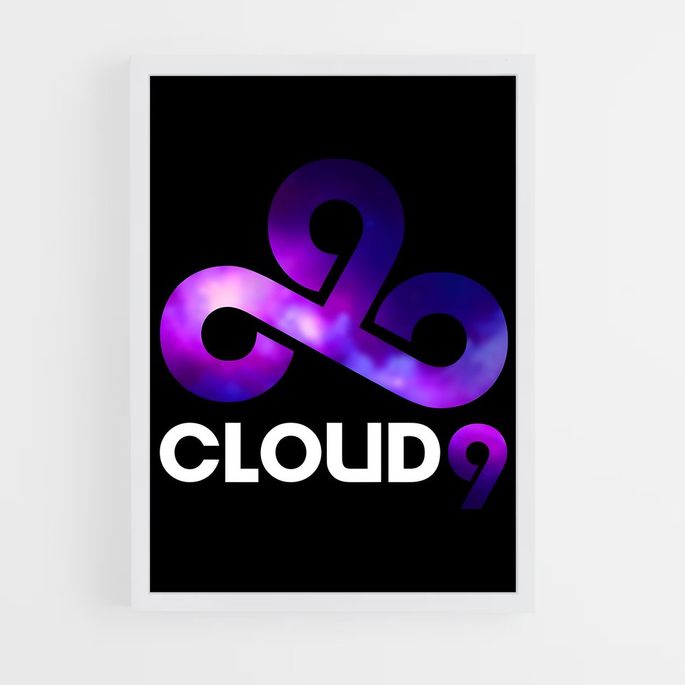 Poster Cloud de espace – affiche Esports (vue 3)