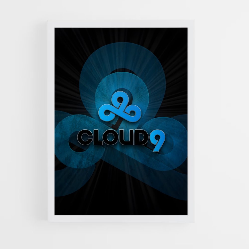 Poster Cloud Odyssey – affiche Esports (vue 3)