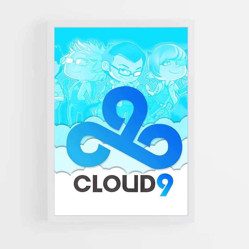 Poster Cloud Chaser – affiche Esports (vue 3)