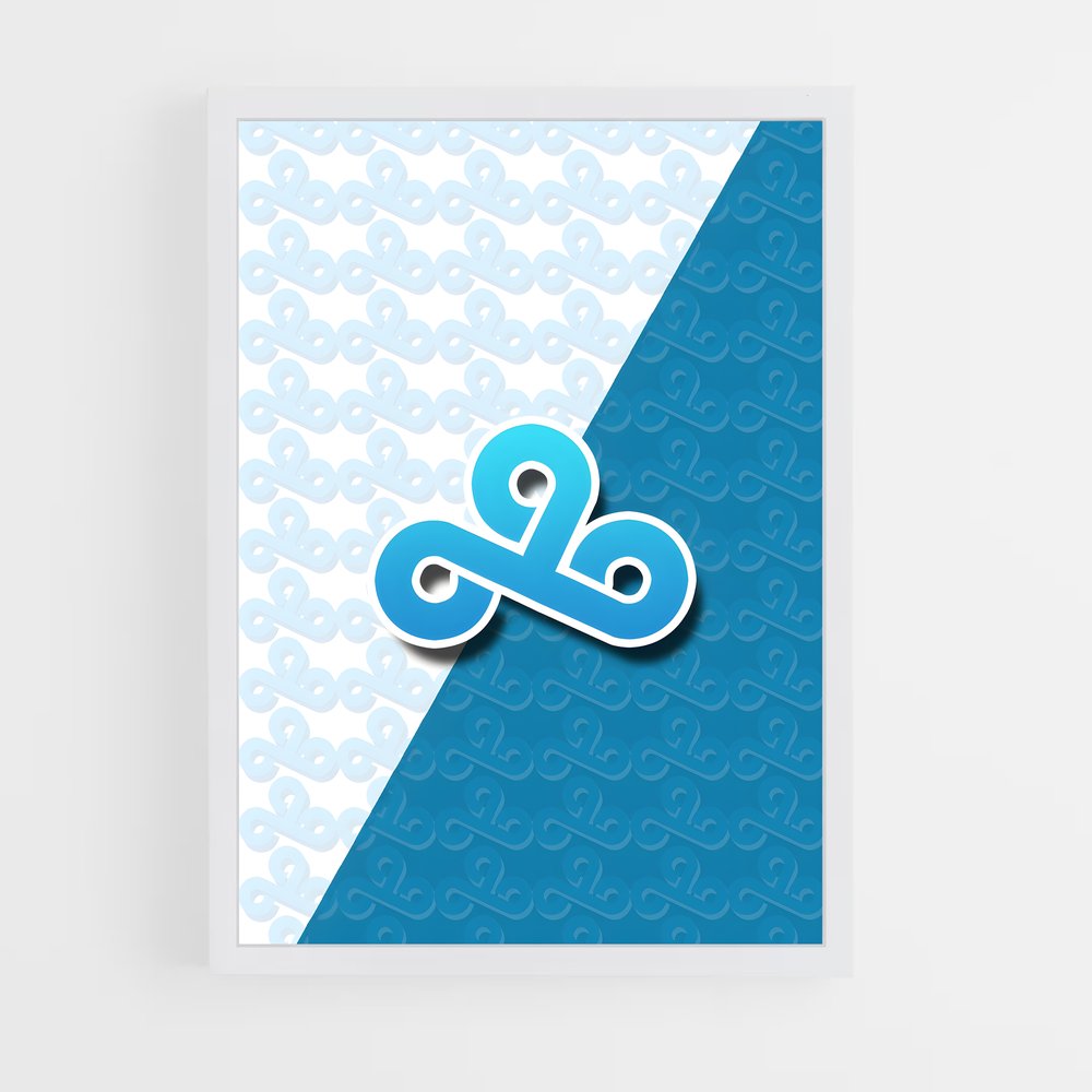 Poster Cloud esprit – affiche Esports (vue 3)