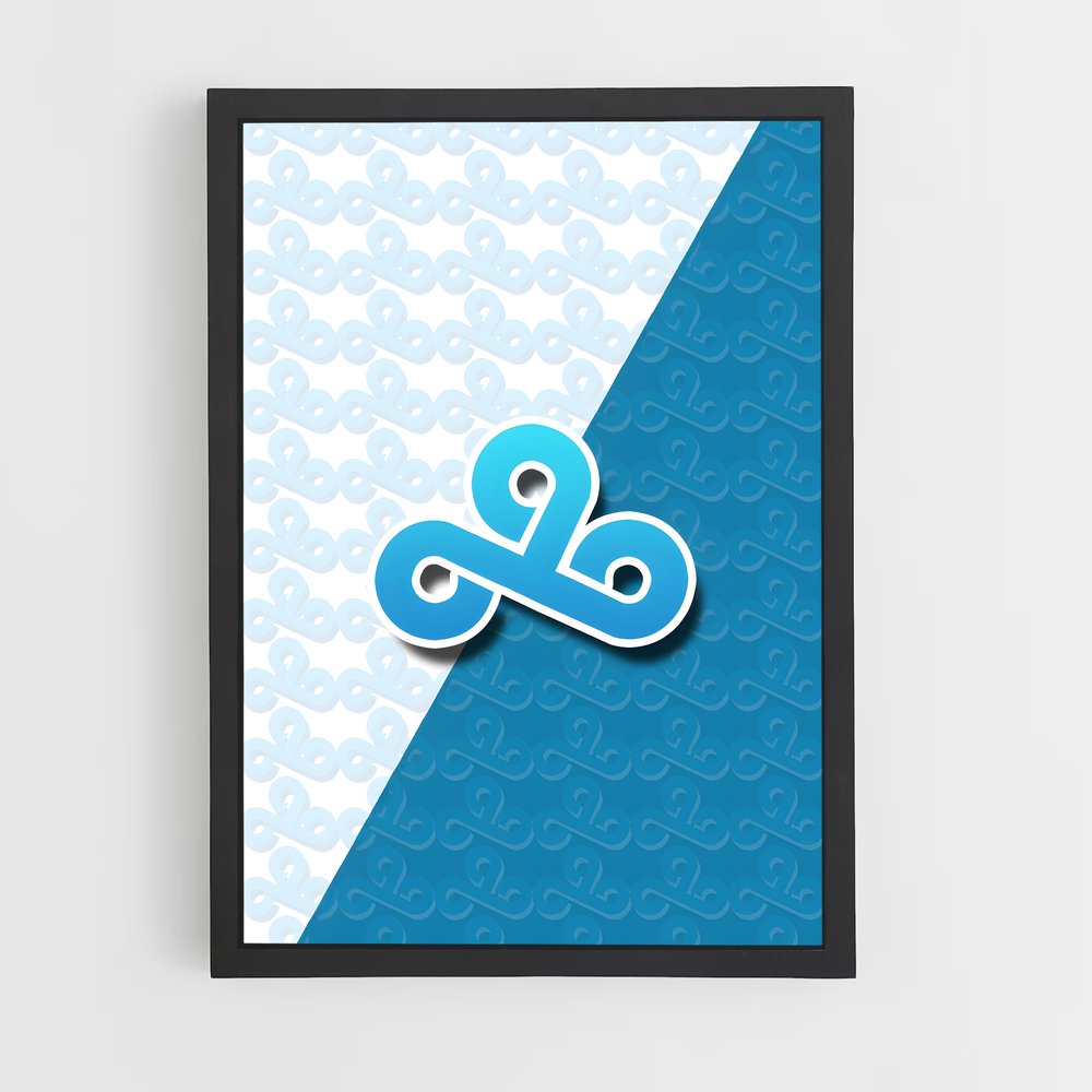 Poster Cloud esprit – affiche Esports (vue 2)