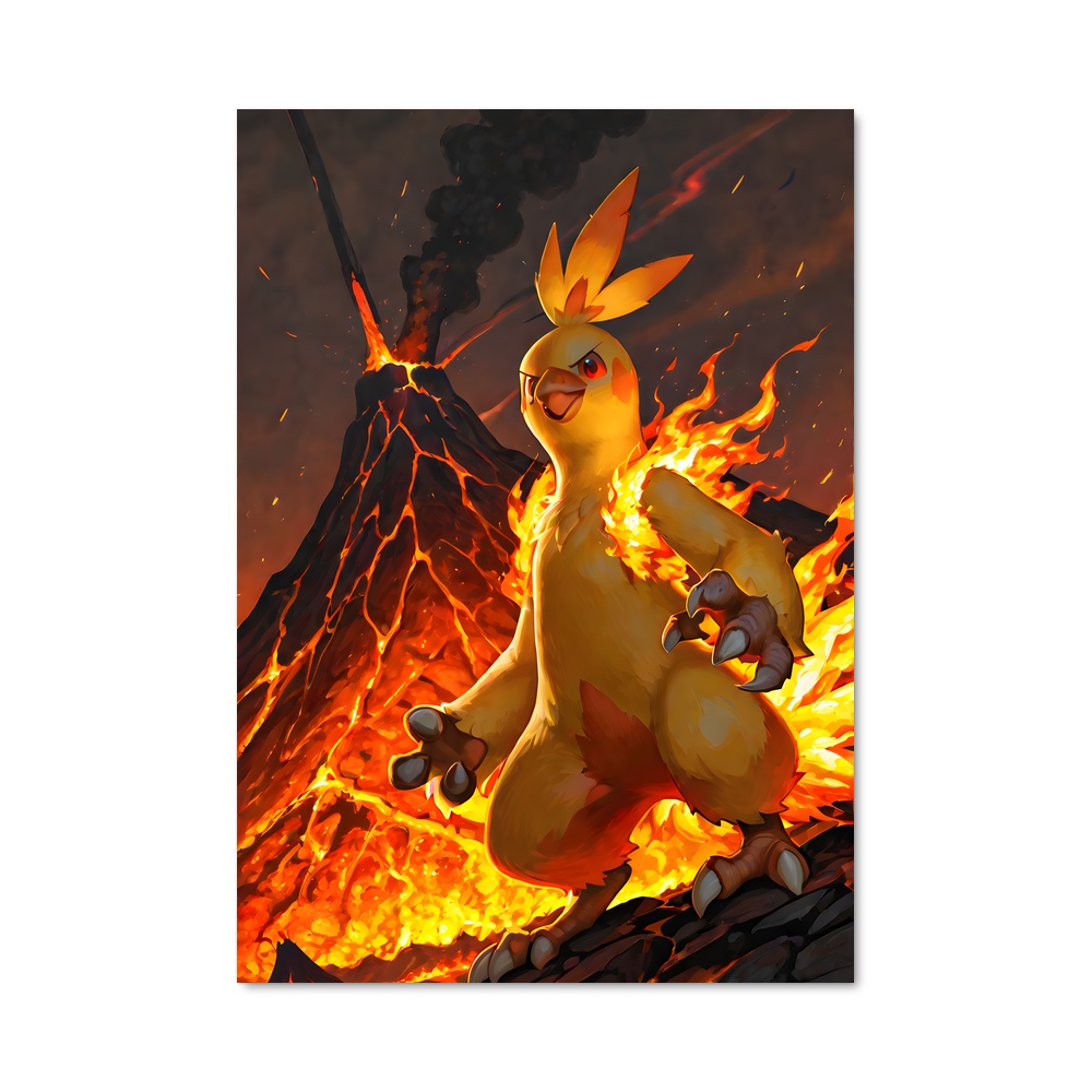 Poster Flamme Éclair – affiche Pokemon