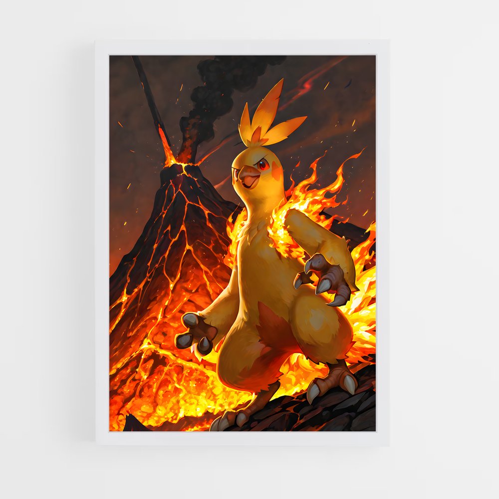 Poster Flamme Éclair – affiche Pokemon (vue 3)