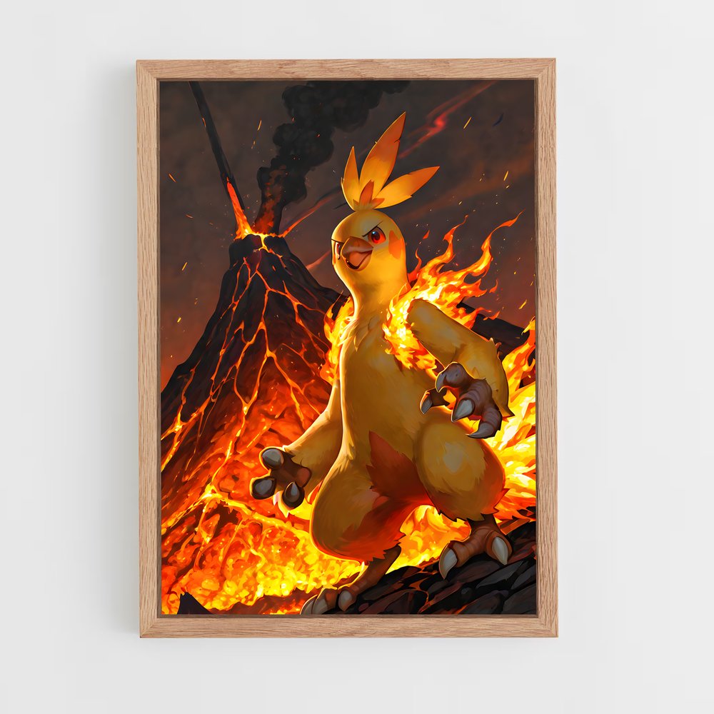 Poster Flamme Éclair – affiche Pokemon (vue 4)