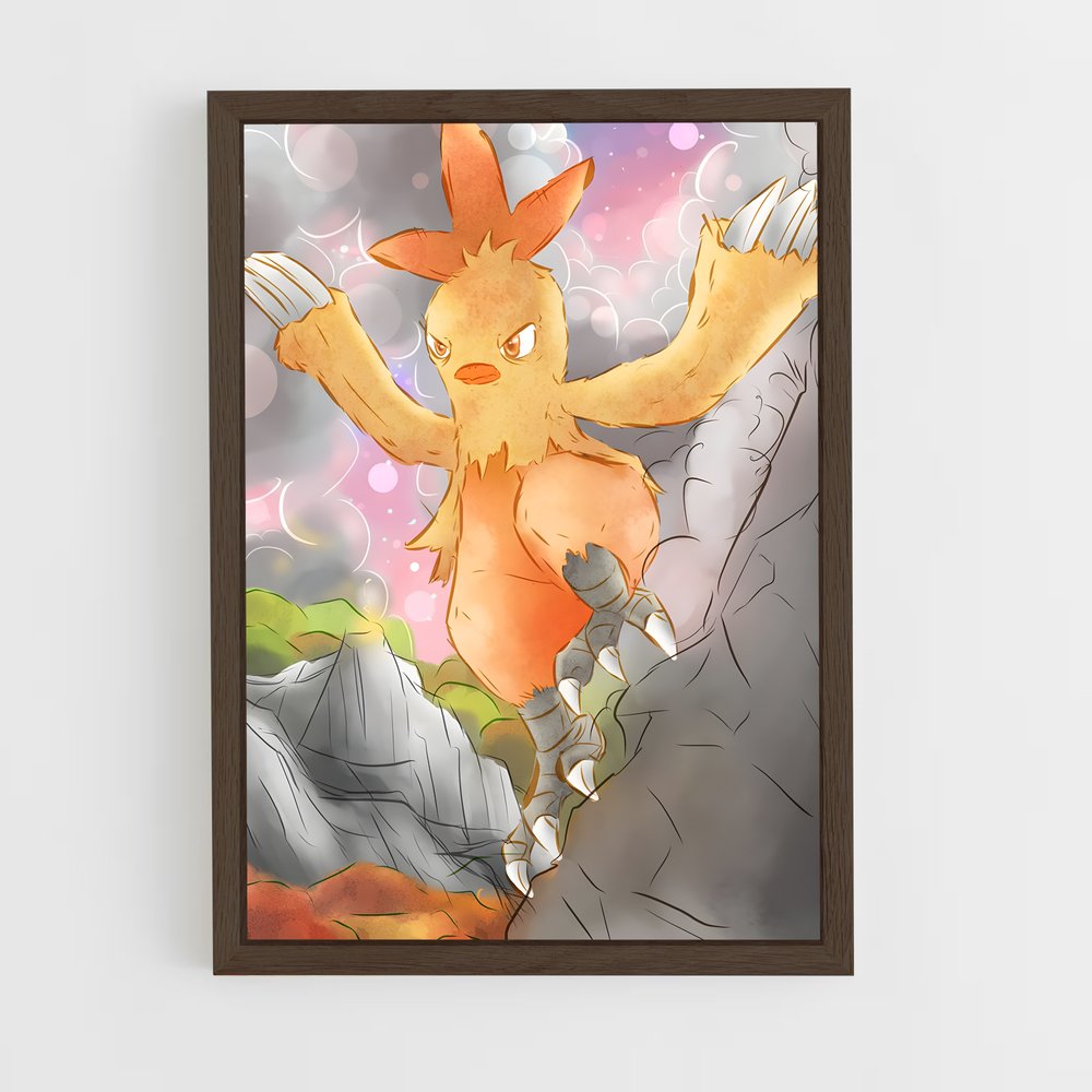 Poster Combusken Évolutif – affiche Pokemon (vue 5)