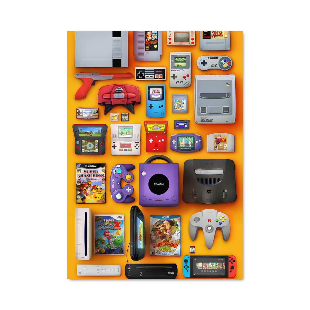 Poster Nintendo Nostalgia – affiche Consoles