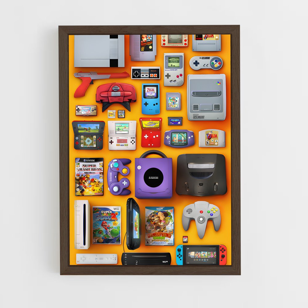 Poster Nintendo Nostalgia – affiche Consoles (vue 5)