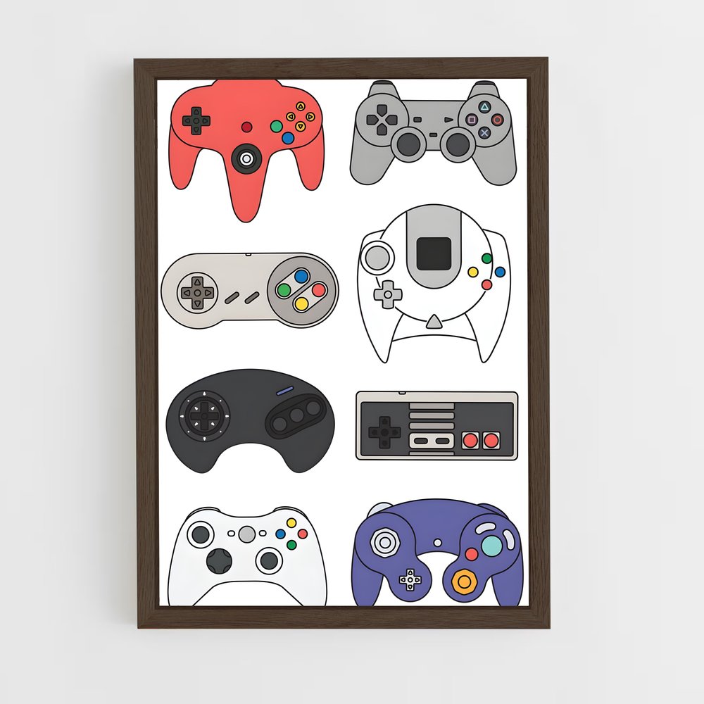Poster Manette Mania – affiche Consoles (vue 5)