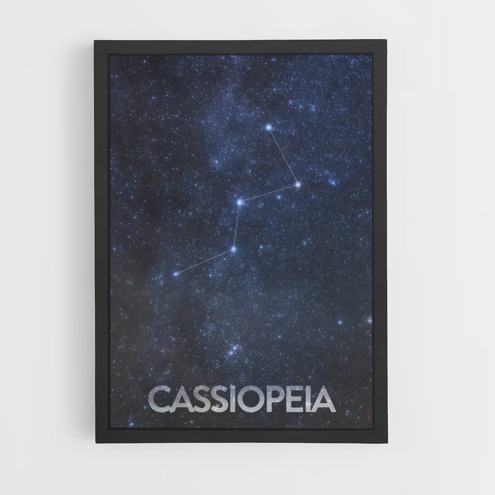 Poster La Danse de Cassiopeia – affiche Constellations (vue 2)