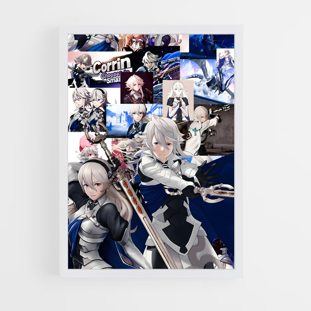 Poster Corrin Quest – affiche Super Smash Bros (vue 3)