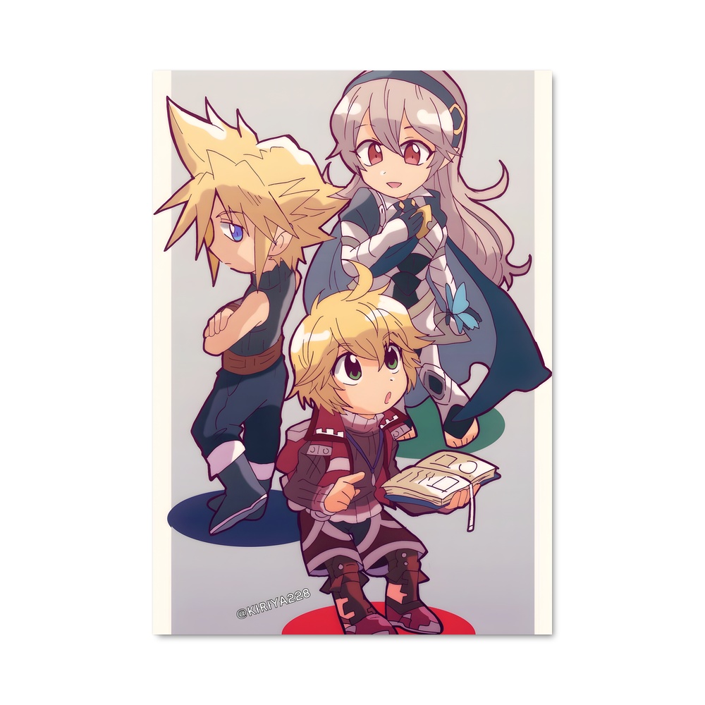 Poster Les Héros de Corrin – affiche Super Smash Bros