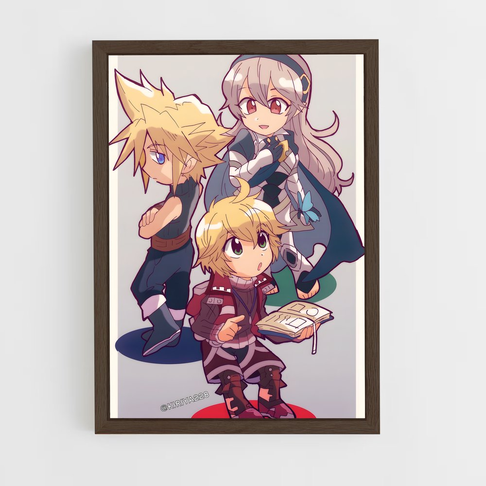Poster Les Héros de Corrin – affiche Super Smash Bros (vue 5)